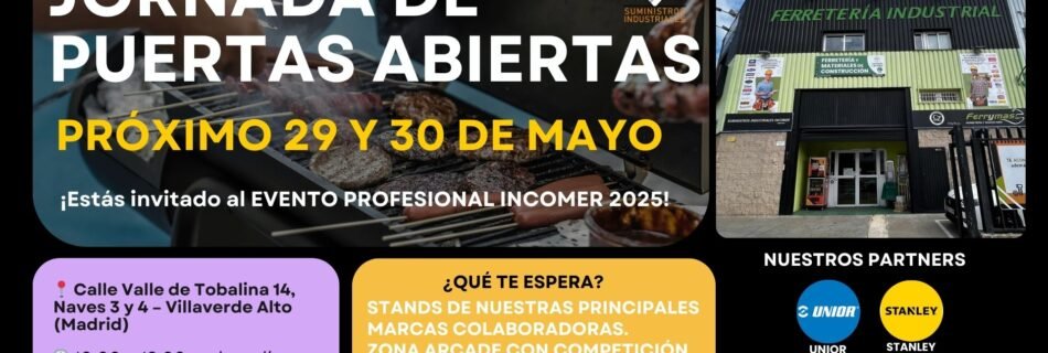 jornada puertas abiertas 29 y 30 mayo