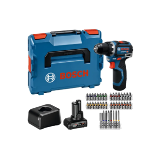 Kit GSR 12V-32 + 1x 2,0Ah + 1x 4,0Ah + GAL 12V-20 + 40 accesorios + L-BOXX