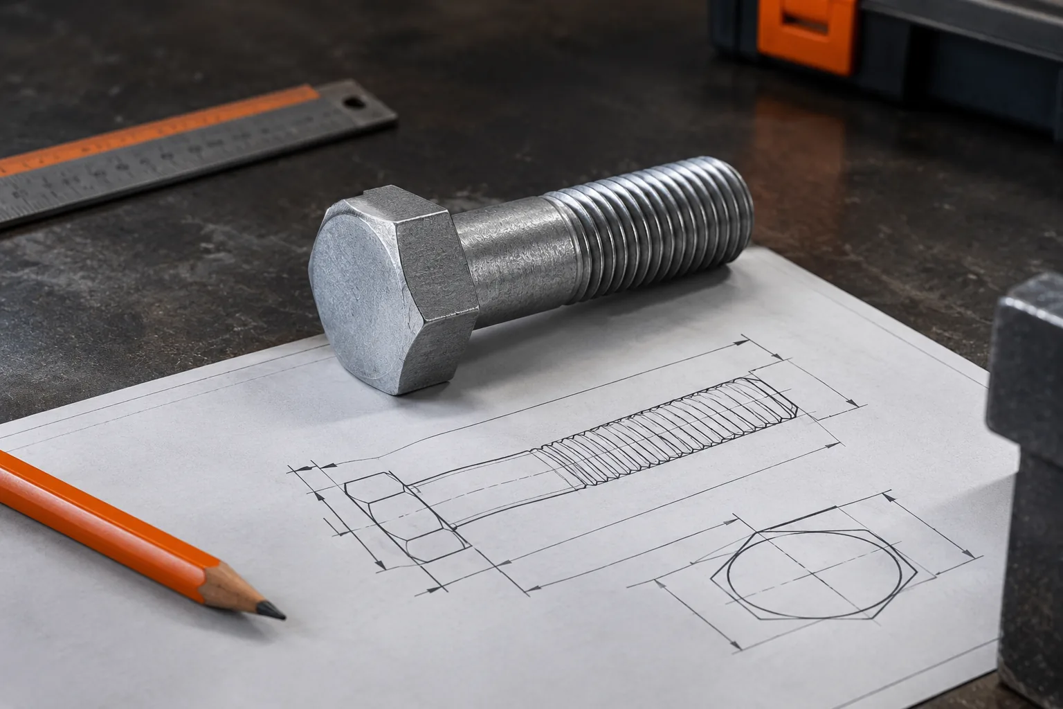 Tornillo a medida fabricado bajo plano técnico